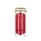 Glitzhome® 34.25" Wooden Christmas Red Sleigh Porch Decor